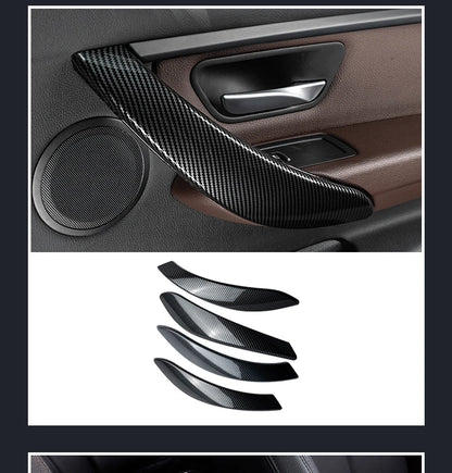 LHD Car Styling Carbon fiber Center Console Air outlet Panel Cover Trim Stickers frame For BMW F30 F31 F32 F34 F36 Accessories