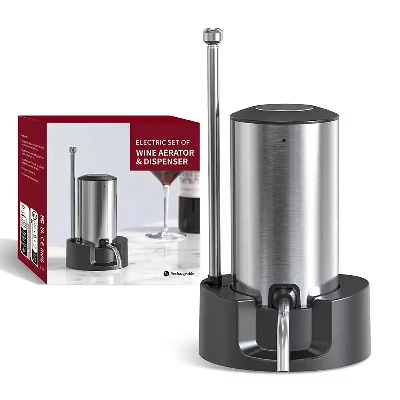 Rechargeable Electric Wine Aerator Dispenser Automatic Wine Decanter Intelligent Electric Wine Dispenser Party Kitchen Tool Gift