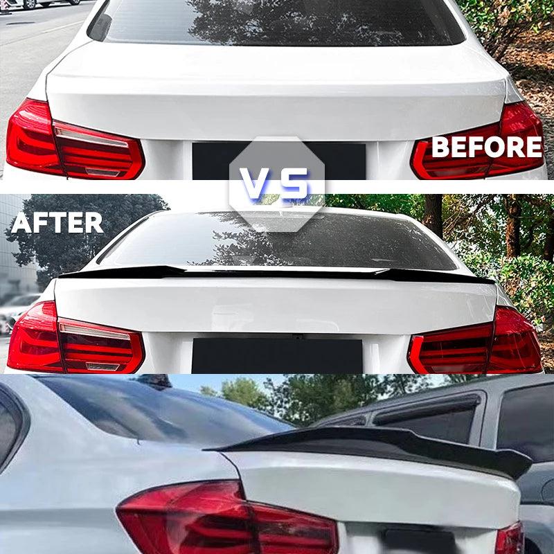 Racing Rear Deflector Airfoil Spoiler Wing Tail Modification For 2013-2018 BMW 3 F30 F31 335i 328i 330i 340i 320d 330d