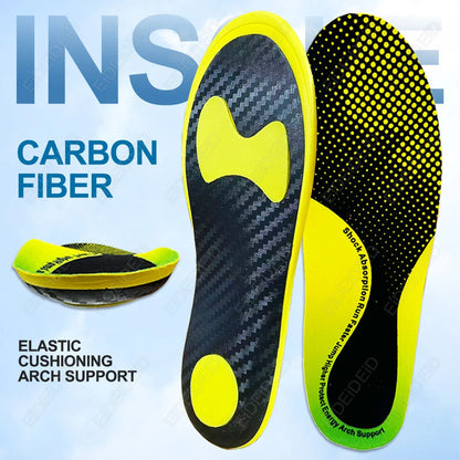 Outdoor Foot Sports Carbon Fiber Insoles Shock Absorption high Elasticity Full Palm Foot Protection Midsole Plate Insoles Unisex