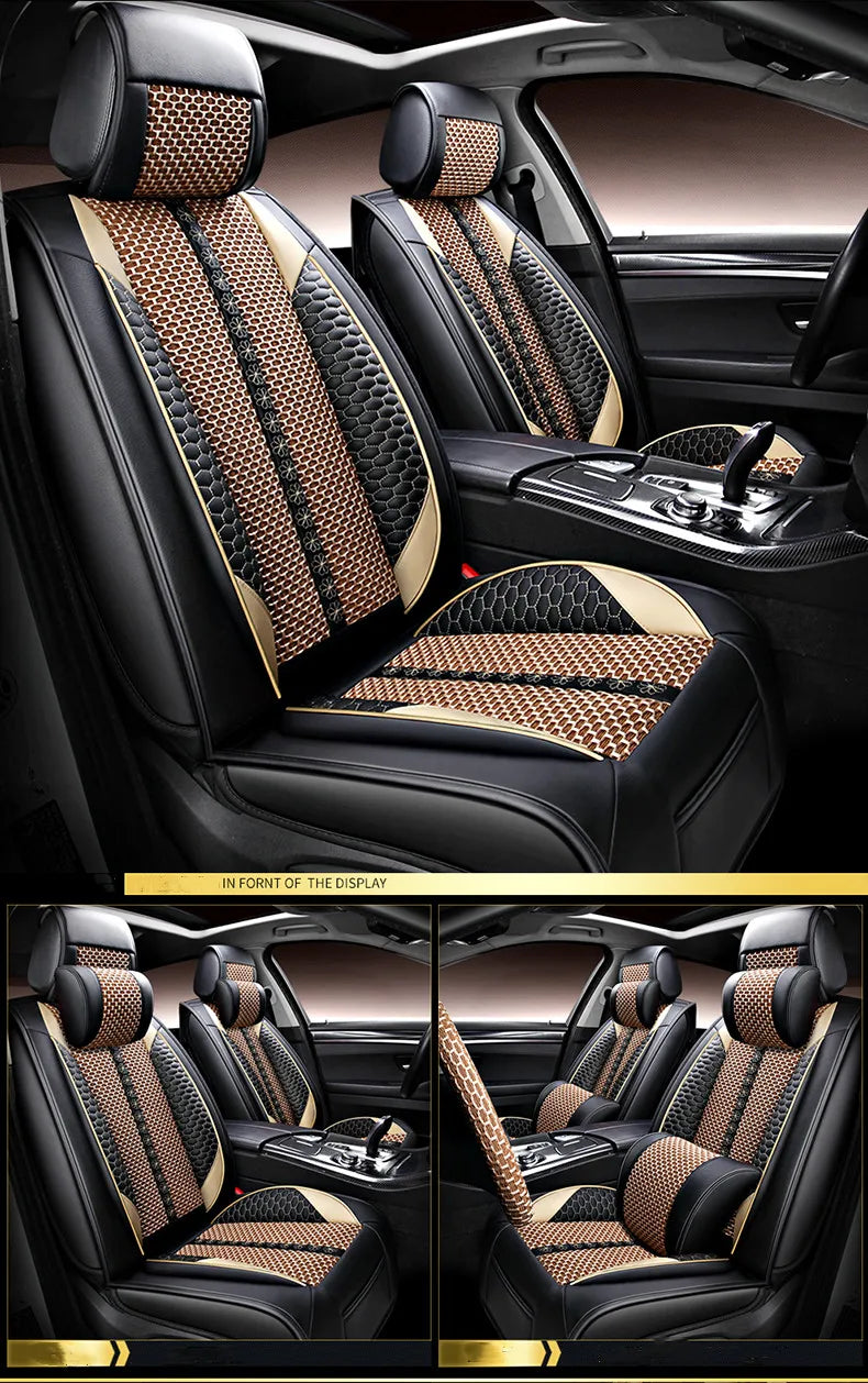 Full set car seat covers + Steering wheel cover for Haval M6 2025-2023 Top quality breathable seat cushion seat case for M6 2024