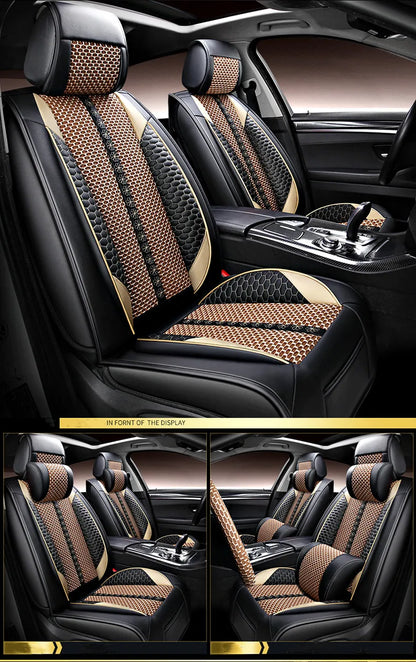 Full set car seat covers + Steering wheel cover for Haval M6 2025-2023 Top quality breathable seat cushion seat case for M6 2024