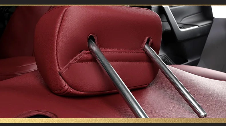 Custom Fit Car Accessories Seat Covers for Hyundai Santa Fe Tucson Elantra Palisade Kona Sonata Loniq 5-8 Seats Leather Full Set