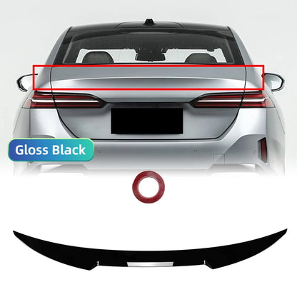 For BMW New 5 Series G60 i5 2024+ 520i 525i 528i 530i 535i MP M4 Style Carbon Glossy Black Rear Trunk Lid Car Roof Spoiler Wing