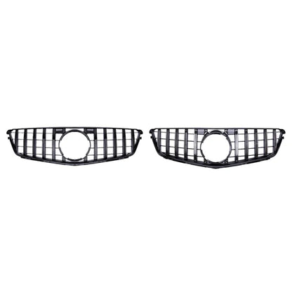 1 Piece Racing Grills Front Bumper Grille Hood Grill For Mercedes Benz C W204 07-14 Silver Style Bumper Grille Car Parts