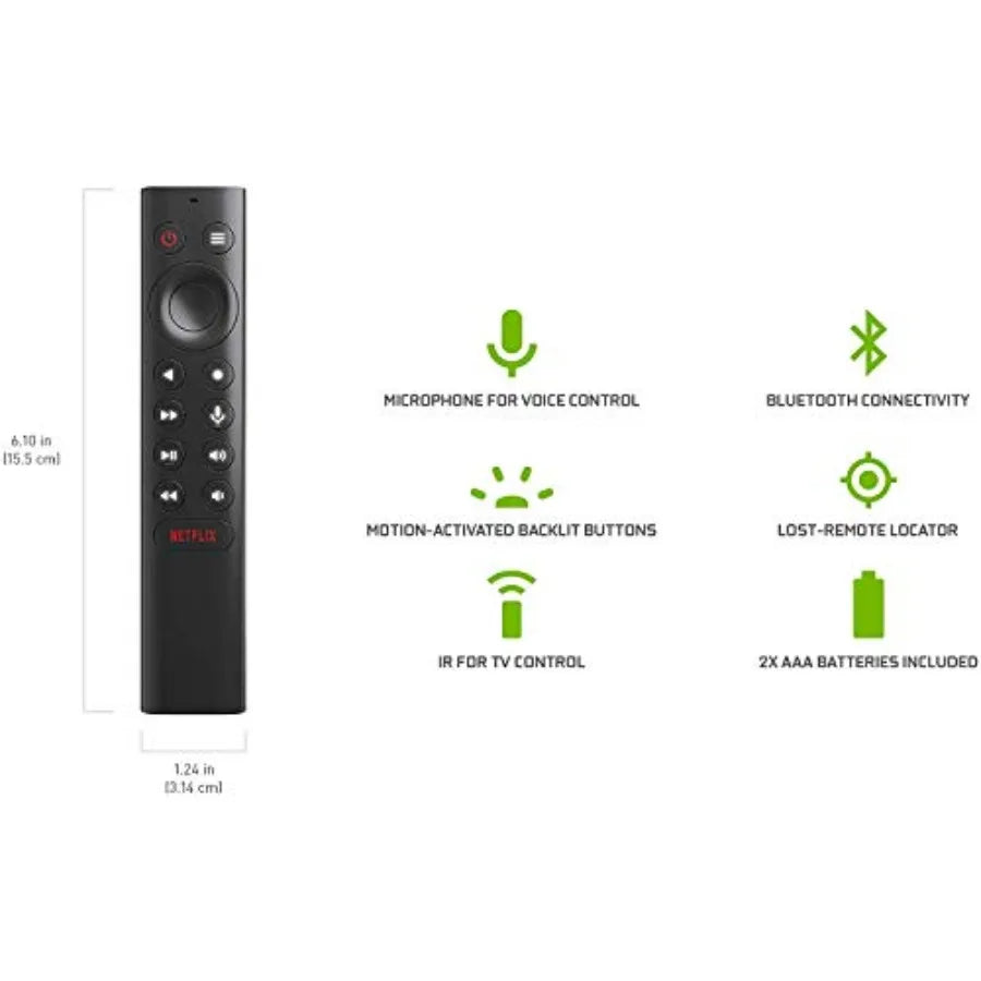 Shield Android TV Pro 4K HDR Streaming Media Player High Performance, Dolby Vision, 3GB RAM, 2X USB, Works with Alexa, Model:94