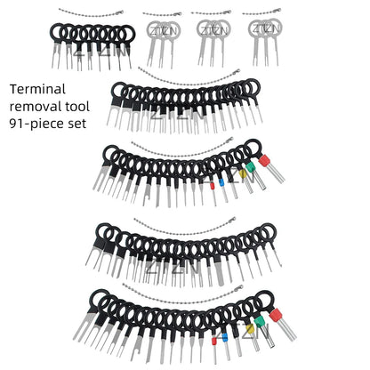 Car Terminal Removal Tool Kit - Wiring Harness Connector Pin Extractor Set with Storage Case for Automotive Electrical Repair