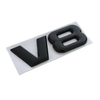 3D Metal V6 V8 Logo Universal Car Fender Emblem Badge Trunk Decal Stikcer For Toyota Land Cruiser VW Audi BENZ JEEP Accessories