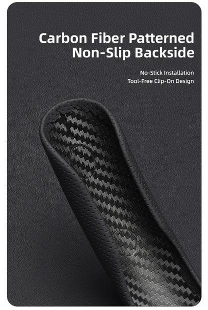 Suitable for Leapmotor Breathable Leather Steering Wheel Cover with Segmented Quick-Release Design, Non-Slip and Durable, for Models T03 C10 B10 B05 B03X C16 C11 C01, Etc., in Black, Bright Red, and Green