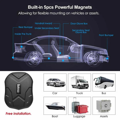 4G GPS Tracker Car TKSTAR TK905 2G Magnet 5000mAh Waterproof Vehicle TrackerLong Standby Battery Real Time Position  Free APP