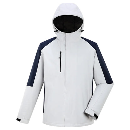 Winter Casual Jacket Custom Company Brand Logo Plus Velvet Warm Jacket Embroidery Design Team Hoodie Jacket Print Text Pattern