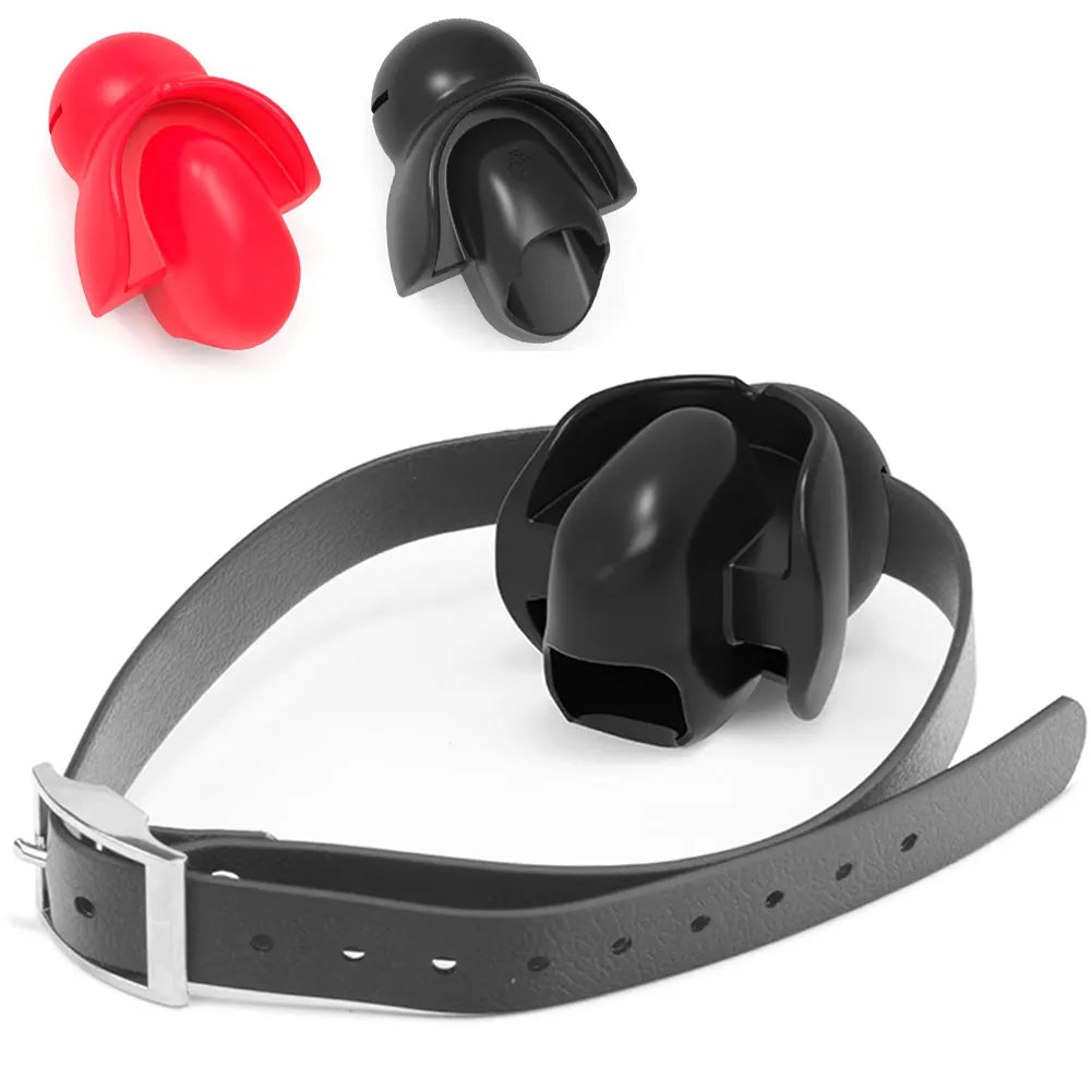 Ultra Restrictive Ball Gag for Strap oral Cavity Tongue Virtually Fixed Adult Games Sex Slave Gag Bdsm Bondage Open Mouth Gag