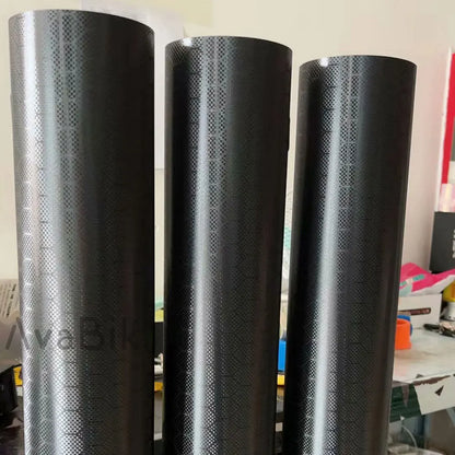 Retail Hexagonal Honeycomb Carbon Fiber Black Football Pattern Sticker Vinyl Car Wrap Foil Self Adhesive with Air Bubble Free