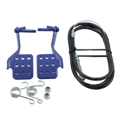 Go Kart Brake & Throttle Pedal Kit with Throttle Cable Spring Fit Predator 196cc 212cc 5.5HP 6.5HP Road Rocket Azusa Fun Kart