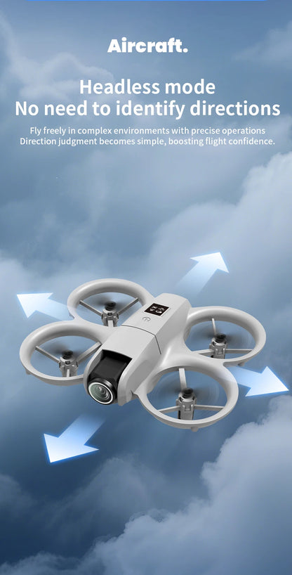 New H135 Mini Drone WIFI FPV Hover Professional 4K Camera Pocket Coloful Lights Dron Rc Plane Foldable Quadcopter RC Toys Gifts