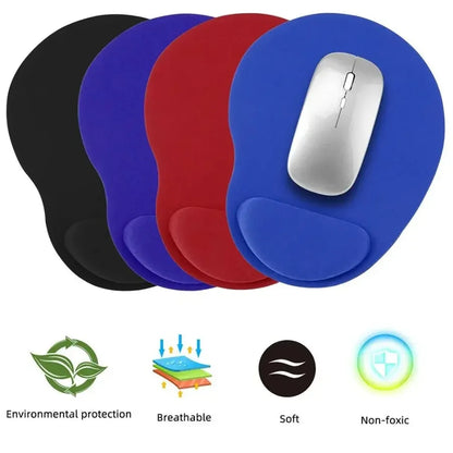 Comfortable Ergonomic Wrist Rest Mouse Pad, Wrist Support, Non-Slip, Mouse Pad Suitable for Computer and Laptop Mouse