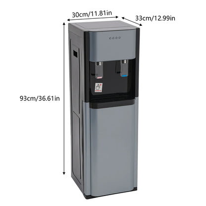 5 Gallon Bottom Loading Water Dispenser, Built-in Heating and Cooling System, Freestanding Water Cooler for Home, Office and Living Room Use