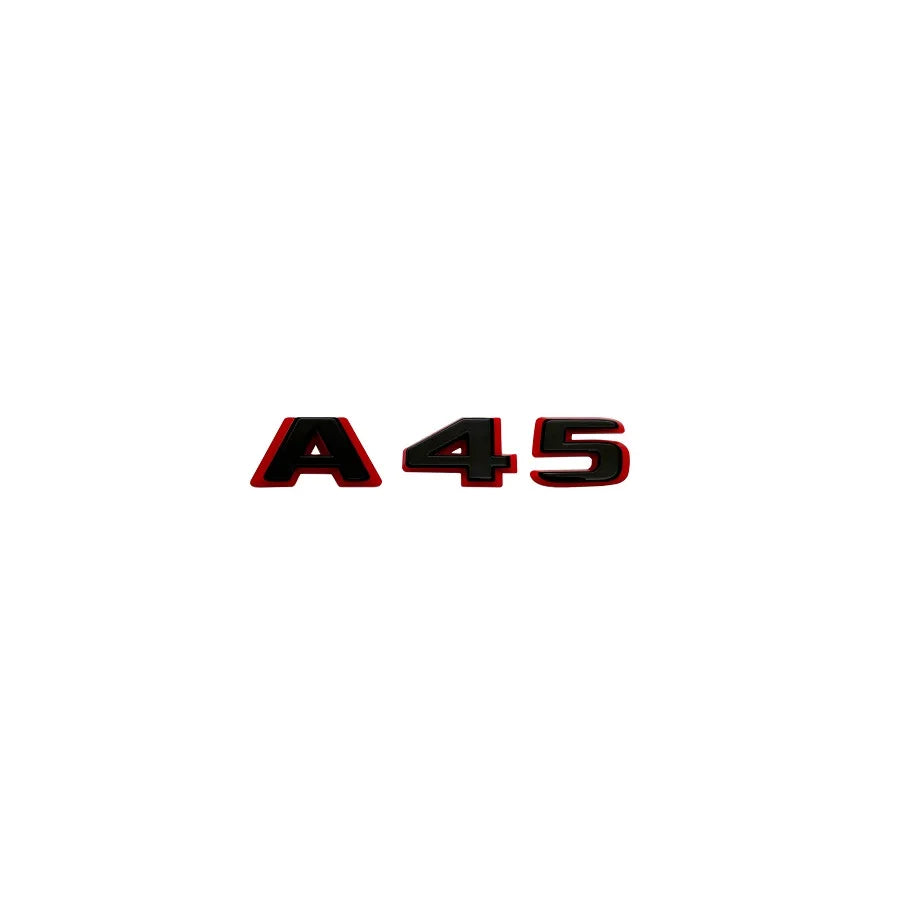 2024 New style Two tone Letters A35 A45 A45S Turbo 4matic Emblem for W177 W176 Car Fender Trunk Rear Logo Sticker