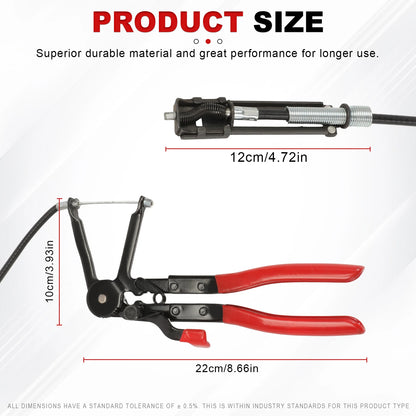 Clamping Pliers Bendable Hose Clamps Cable Type Flex Cable Long Auto Hose Clamps Straight Hose Bundle Removal Auto Repair Tools