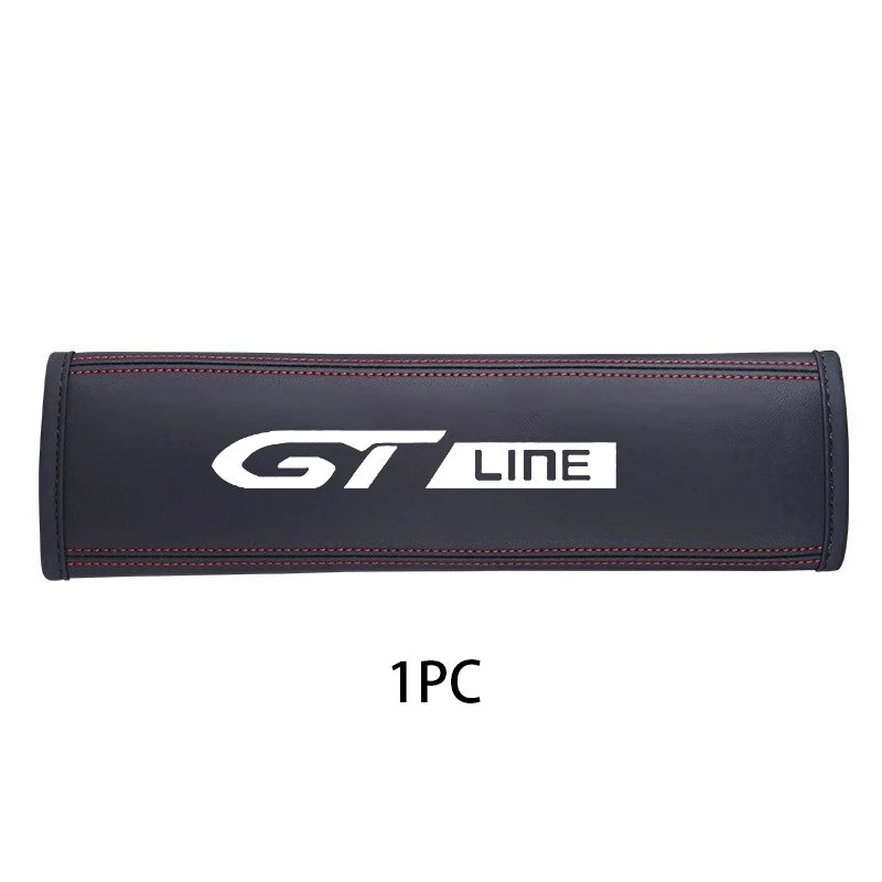 1PCS Car Seat Belt Cover Protector Accessories For Peugeot GT GTline 3008 308 T9 208 508 2008 Rifter 5008 207 206 408 108 4008