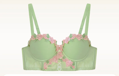 MOYISU Light Luxury Japanese Sweet Push-Up Bralette for Small Chest Women, Summer Thin Sexy Lingerie Pure Desire Underwear