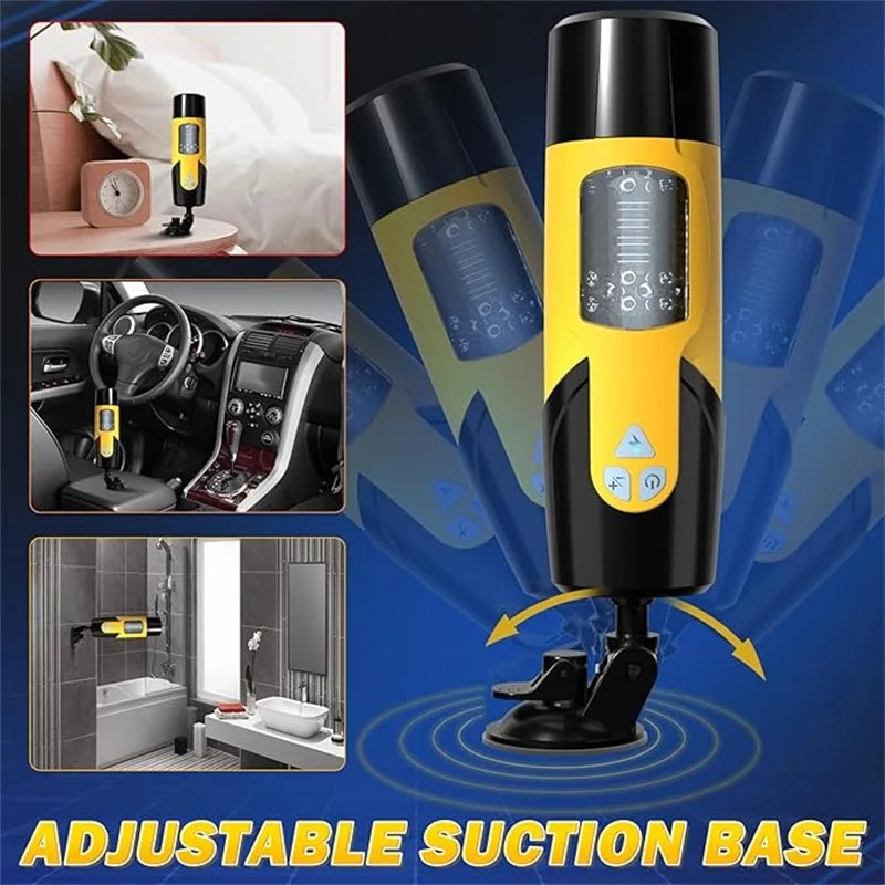 Automatic Thrusting Male Masturbator Vibration Penis Blowjob Machine Masturbation Cup Pocket Pussy Sex toy Men Adult Products 18