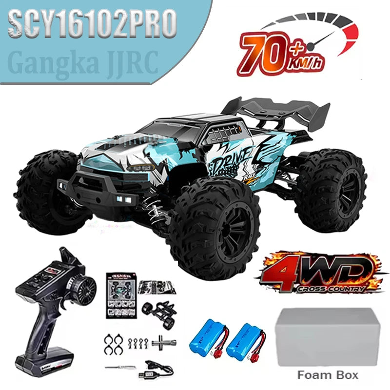 1:16 SCY 16101PRO 16102PRO 16103PRO 4WD Brushless RC Car 70km/h High Speed Off Road Racing Car Remote Control Toy Car Gift
