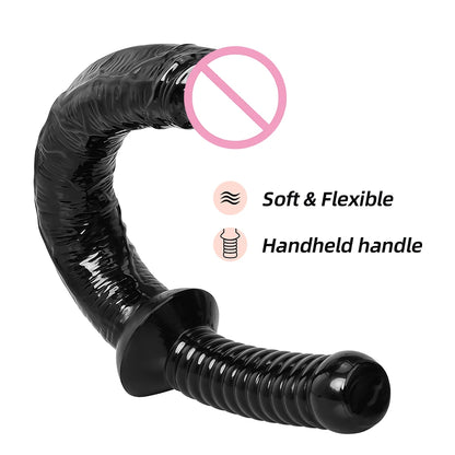 Long Double Ended Dildo for Women Realistic Penis for Couple Gay Sex Toys G-spot Flexible Anal Vagina Stimulator Lesbian Adult