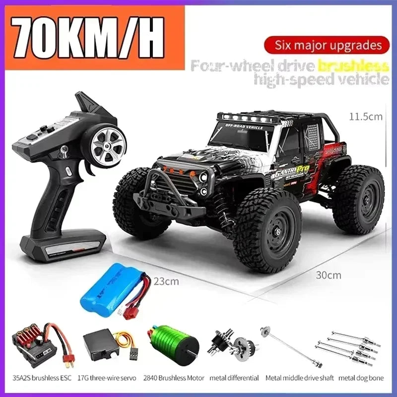 SCY 16101PRO, 16102PRO, 16103PRO 4WD 1:16RC Brushless High-speed Remote Control Car, 70 Kilometers Per Hour, Toy Racing Car Gift