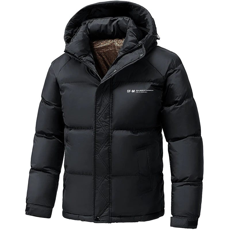Winter Down Cotton Jacket Men's New Thickened Warm Parka Jackets Loose Casual Hooded Parkas Jacket Men's Windproof Puffer Coat