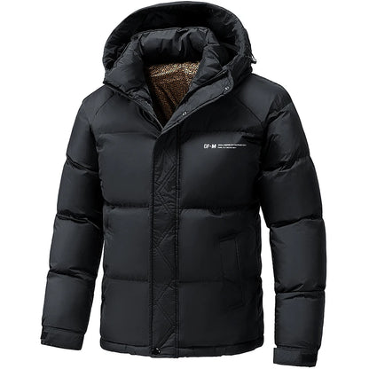 Winter Down Cotton Jacket Men's New Thickened Warm Parka Jackets Loose Casual Hooded Parkas Jacket Men's Windproof Puffer Coat