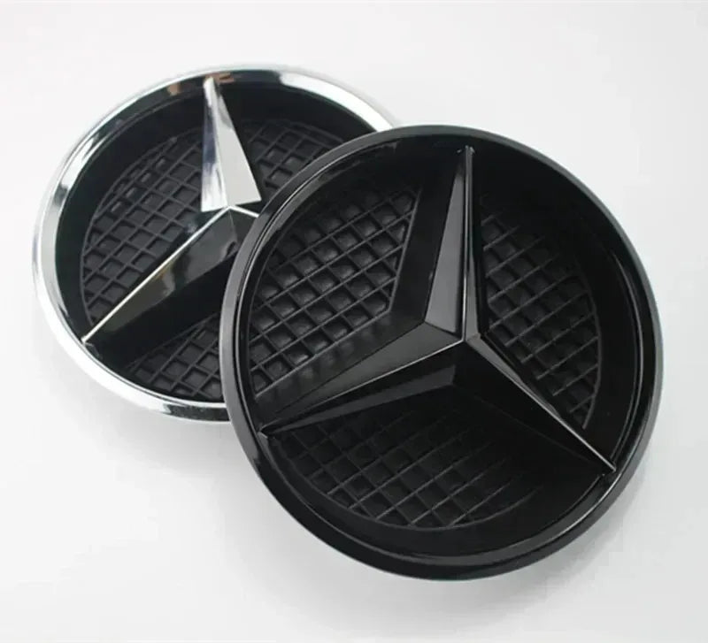 For Mercedes Benz 3D Car Grill Emblem Star Badge Front Grill Logo W204 W205 W213 X253 A B C E S CLA GLB GLC GLE GLS Accessories1