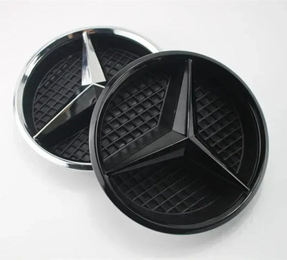 For Mercedes Benz 3D Car Grill Emblem Star Badge Front Grill Logo W204 W205 W213 X253 A B C E S CLA GLB GLC GLE GLS Accessories1