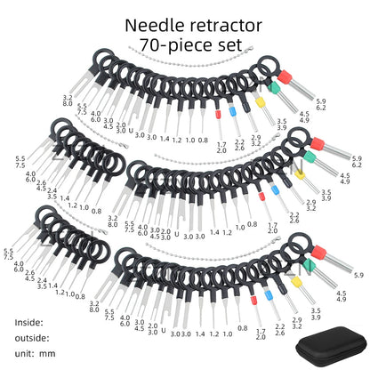 Car Terminal Removal Tool Kit - Wiring Harness Connector Pin Extractor Set with Storage Case for Automotive Electrical Repair