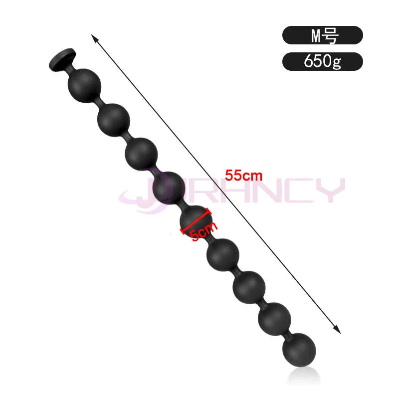 Huge Anal Plug 9cm Anal Beads 100% Liquid Silicone Soft Anal Balls Big Buttplug Prostate Massager Adult Sex Toys For Men