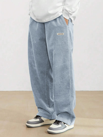 Men's Casual Pants Loose Pants Corduroy Breathable Loose Outdoor Pants Fashionable Design Jogging Pants 2026 New Casual Pants