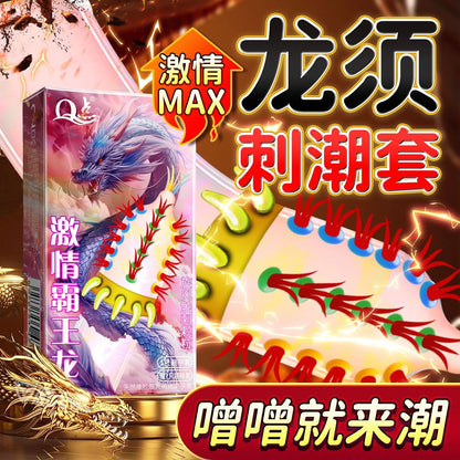 Ribbed Condoms for Men Dotted Spike G-spot Vaginal Stimulation Cock Condom Contraception Sensitive Penis Sleeve Adult Sex Toys