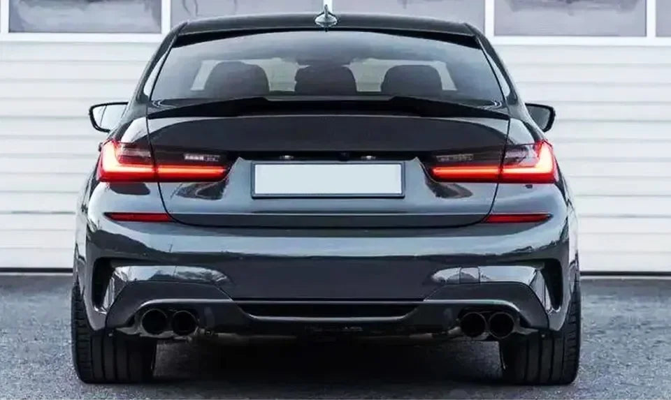 XVIP Car M4 Style Roof Spoiler Glossy Black Wings For BMW 3 Series G20 G28 2019-2022 330i 330e Sedan ABS Ducktail Trunk Spoilers