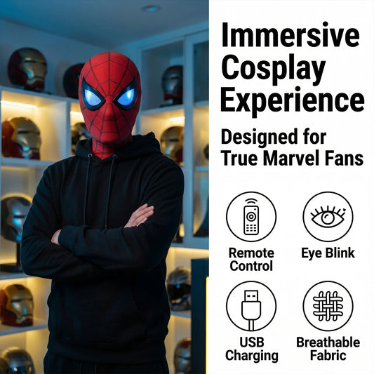 New Amazing Spider-Man 2 Handcrafted High-Quality Mask Spiderman Garfield's Version Of Peter Parker For Halloween Christmas Gift
