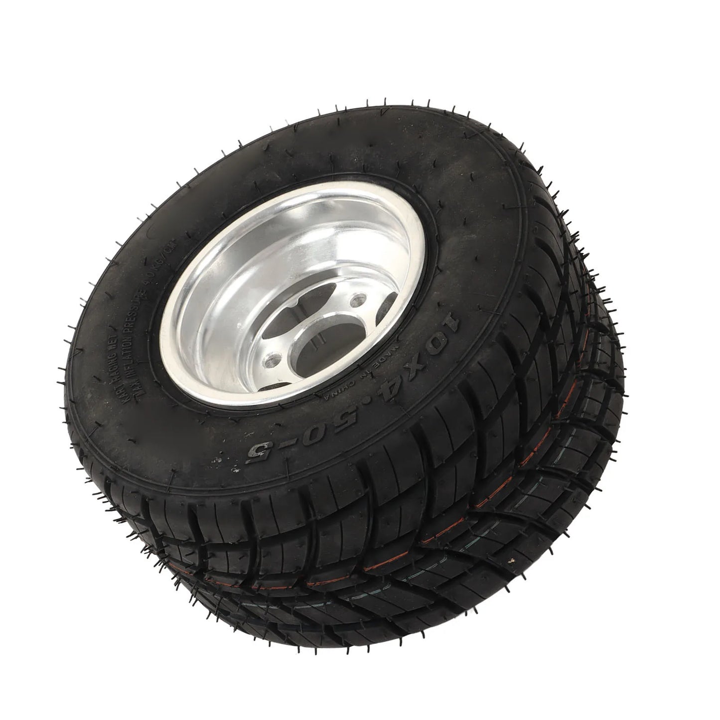 10x4.50‑5 Tire with Hub Explosionproof Antislip Universal for ATV UTV Go Kart Agricultural Vehicle