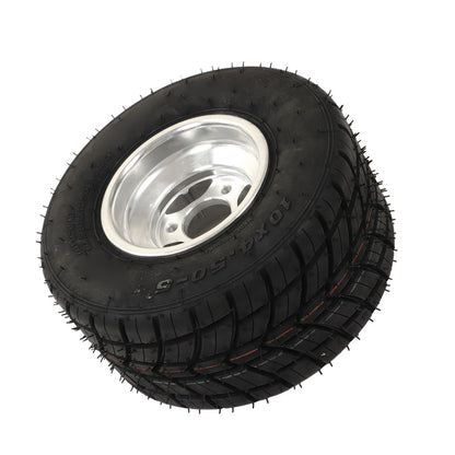 10x4.50‑5 Tire with Hub Explosionproof Antislip Universal for ATV UTV Go Kart Agricultural Vehicle