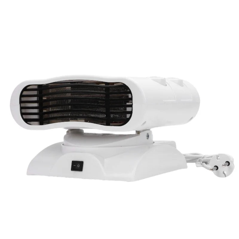 Portable Space Heater Cooler 2000W Auto Oscillating Desk Fan For Home Bedroom Living Room Office