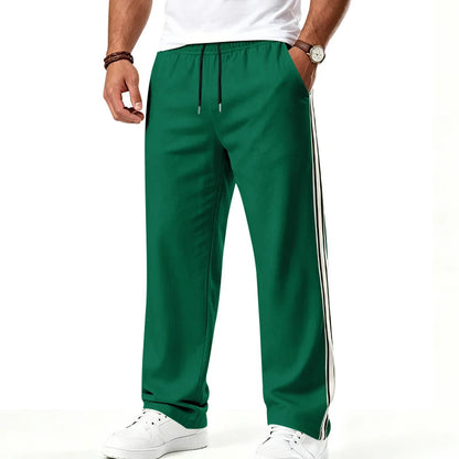 2026 Men Colorful Webbing Straight Sweatpants, Drawstring Loose Joggers For Gym Sports Wholesale EU US