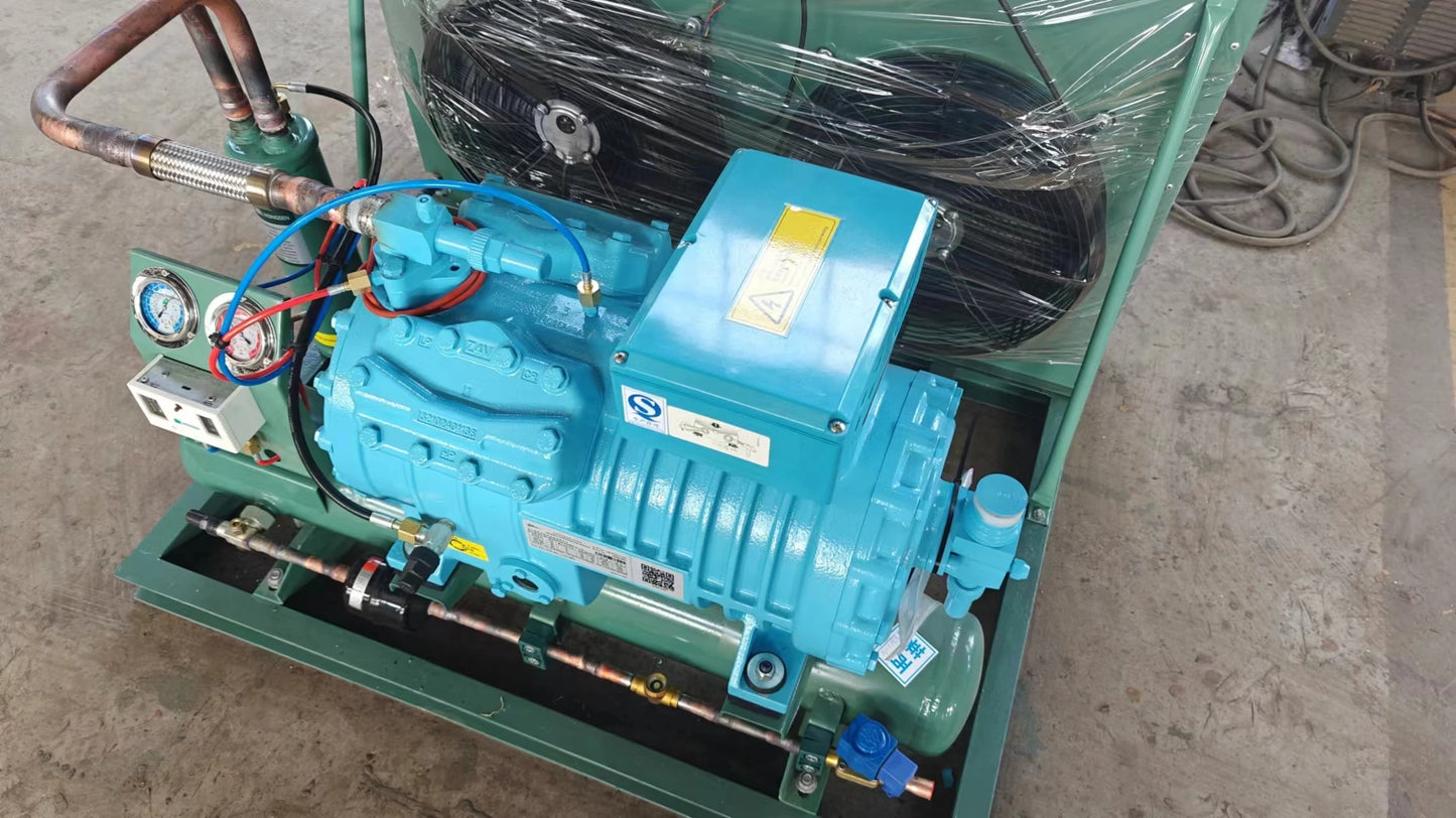 New Walk-In Freezer Condensing Unit with Energy-Saving Compressor Motor Automatic Hotel Refrigeration Systems