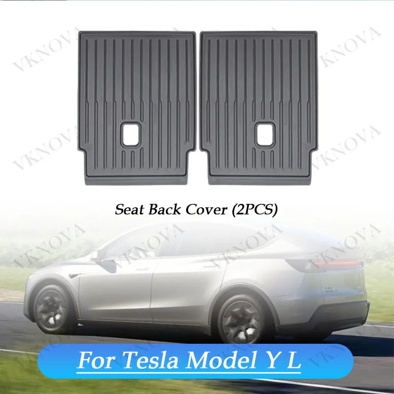 For Tesla Model Y L 2026 Rear Seat Backrest Protective Pad Trunk Mat Anti-Kick Pad Car Interior Accessories Model YL Cargo Liner