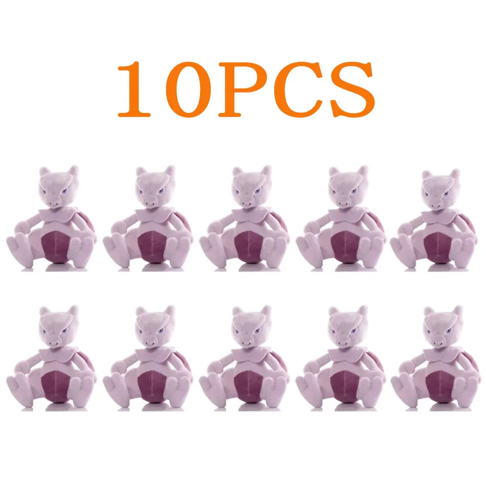 10pcs Pokemon Official Plush Toy - Charmander, Squirtle, Pikachu Plush, Bulbasaur Stuffed Animal Toy, Pokemon Doll Birthday Gift
