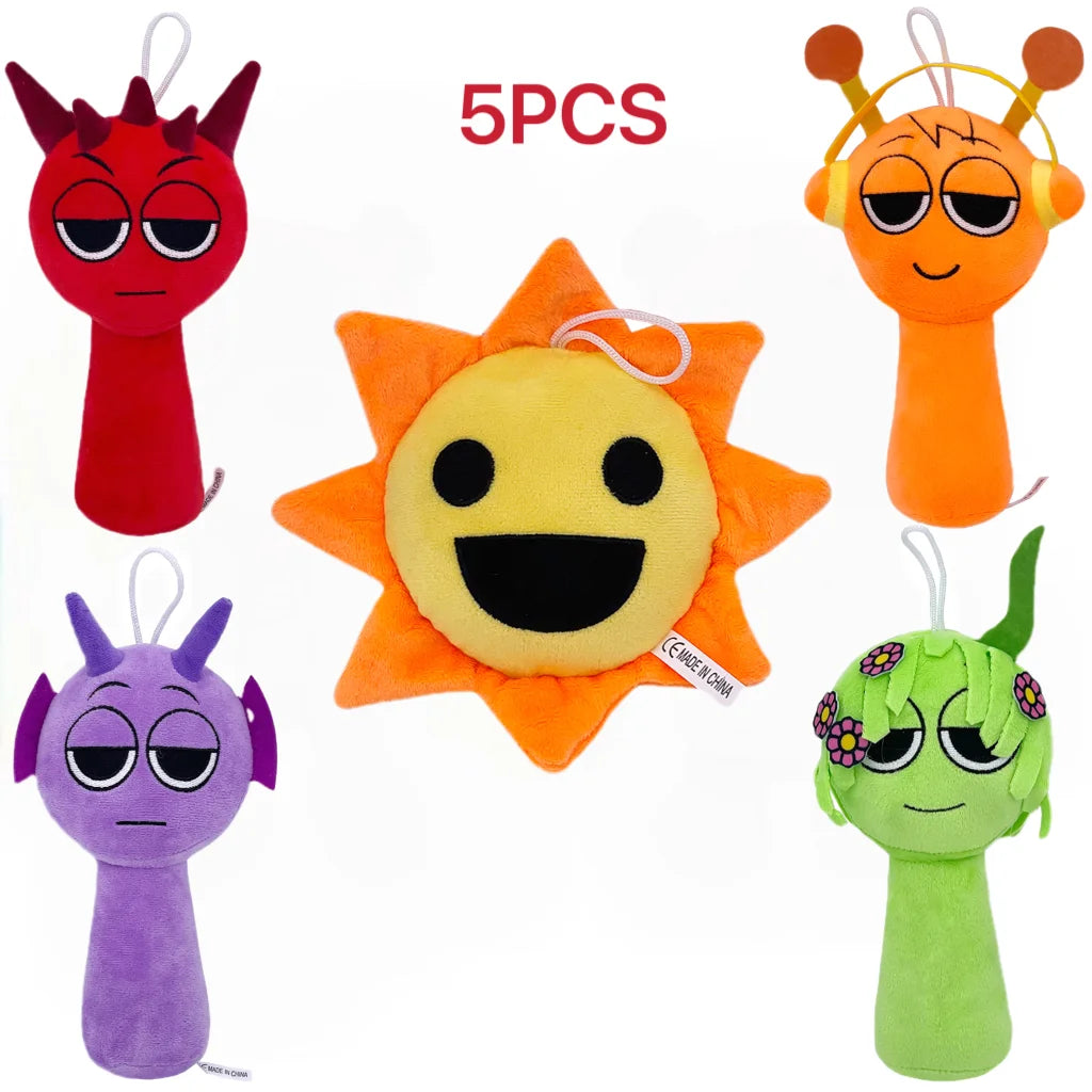 Sprunki Plush Toys Sprunki Plushie Doll Singers Oren Wenda Game Cartoon Stuffed Pillow Kids Birthday Christmas Gifts