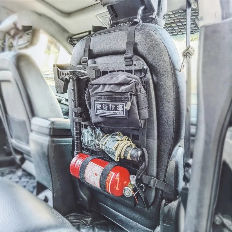 Truck Mount Rack Panel for Tactical Gear Accessories Tactical Car Seat Back Organizer | Rigid Molle Panels for Vehicles
