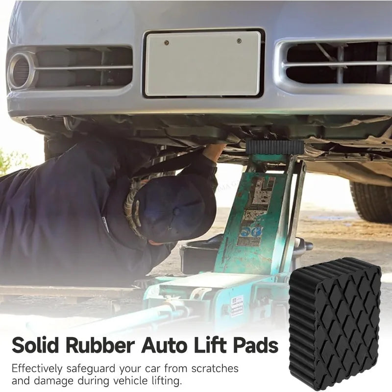 Jack Pad Support Shock-Absorbing Car Lift Rubber Blocker Jack Pad For Car Jacks Lifting Equipment Elastic Blocks Accessories