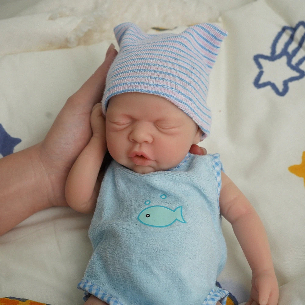 12"  Micro Preemie Full Body Silicone Baby Doll  Lifelike Reborn Doll Surprice Children Anti-Stress